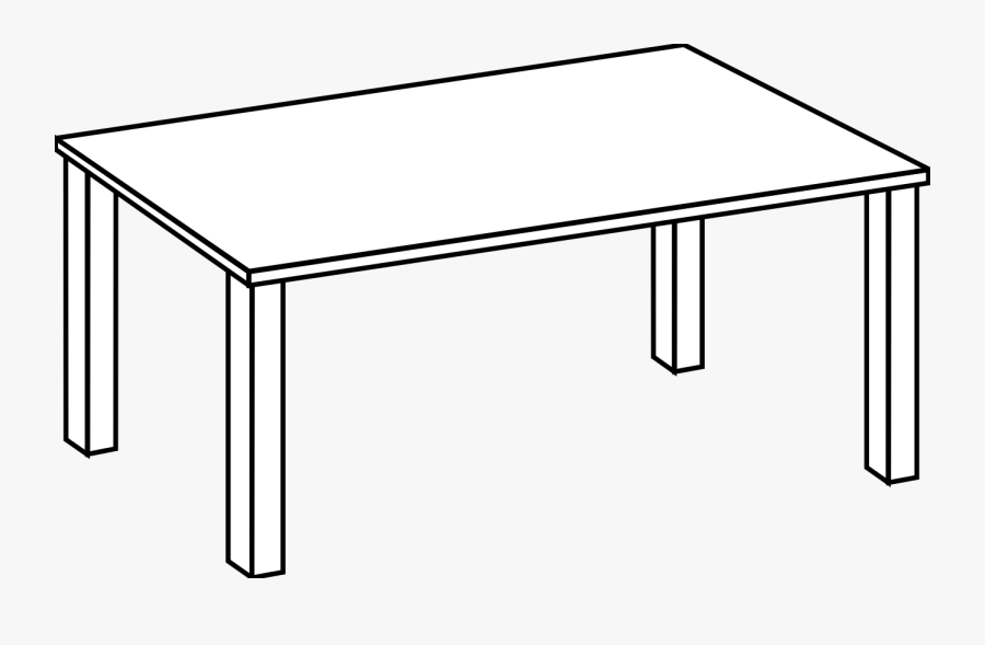 Table Line Art - Tables Pics For Coloring, Transparent Clipart