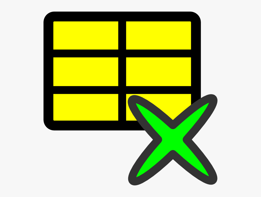 Del Table Svg Clip Arts - Icono De Eliminar Tabla, Transparent Clipart