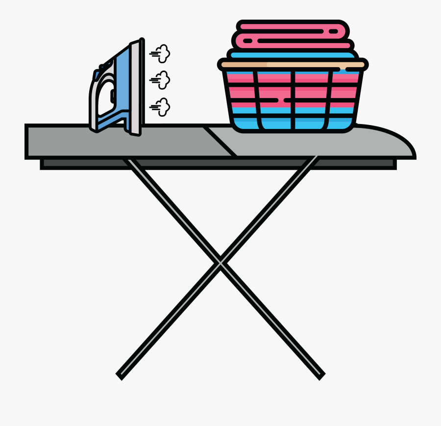 Transparent Folded Clothes Png - Vector Svg Laundry Basket Icon, Transparent Clipart