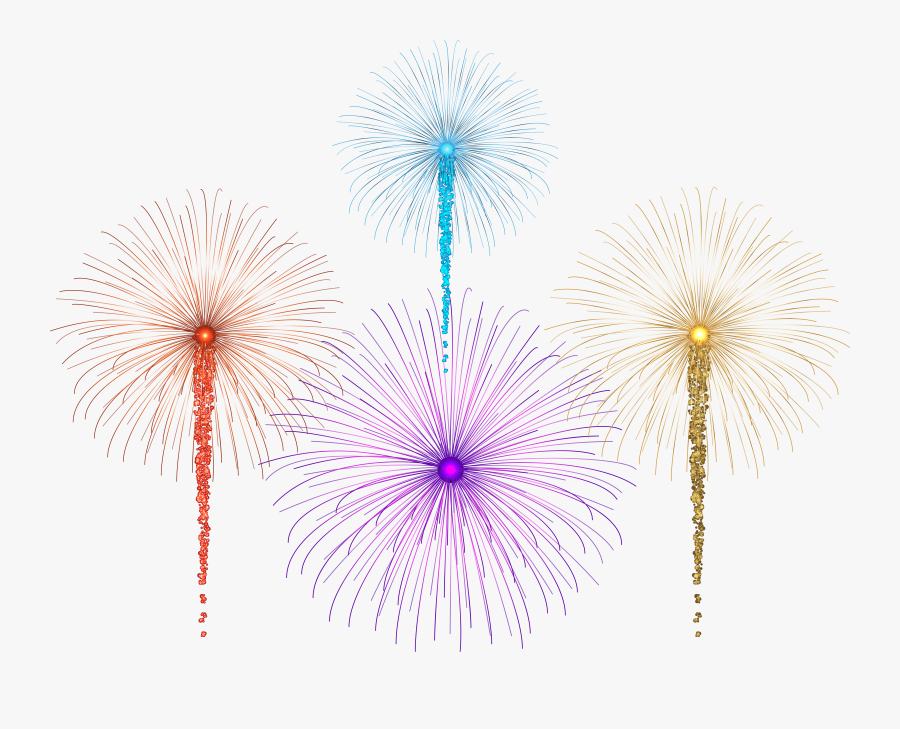 Fireworks Heart Clipart, Transparent Clipart