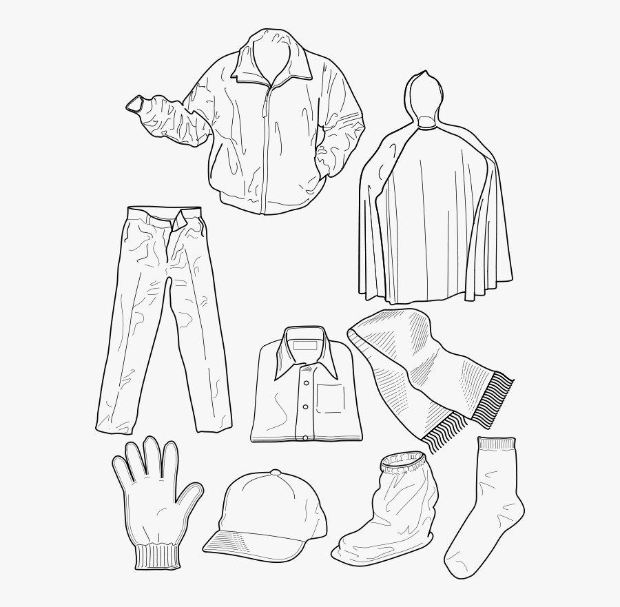 Various Clothing - Clothes We Wear Drawing, Transparent Clipart
