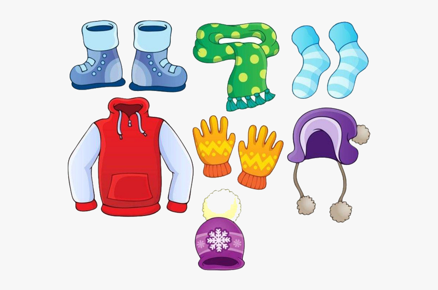 Winter Clothes Clipart Cartoon Image History Transparent - Winter Clothes Clipart Png, Transparent Clipart