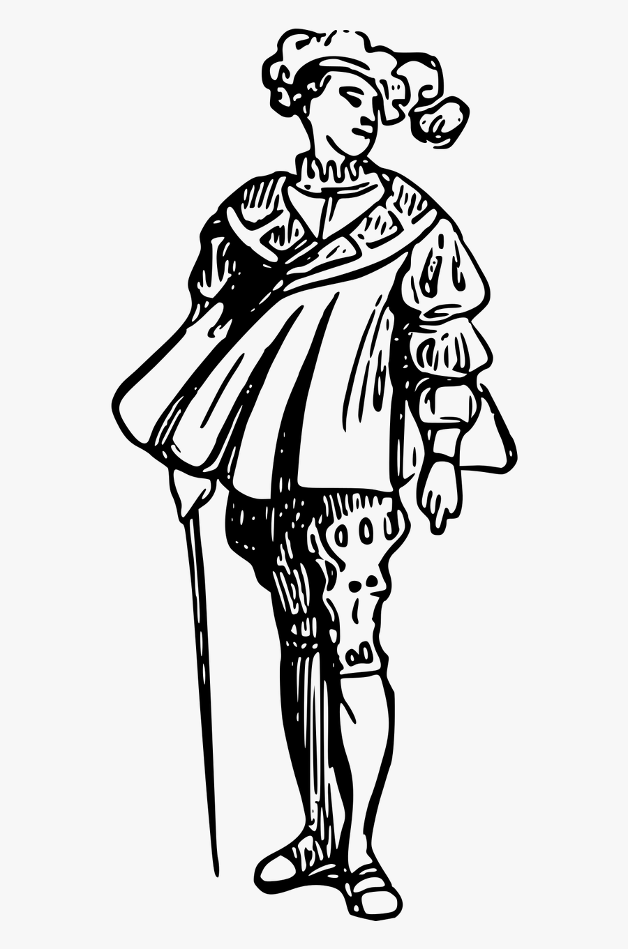 France, Clothes, Costume, Fashion, France - Transparent 16th Century Art, Transparent Clipart