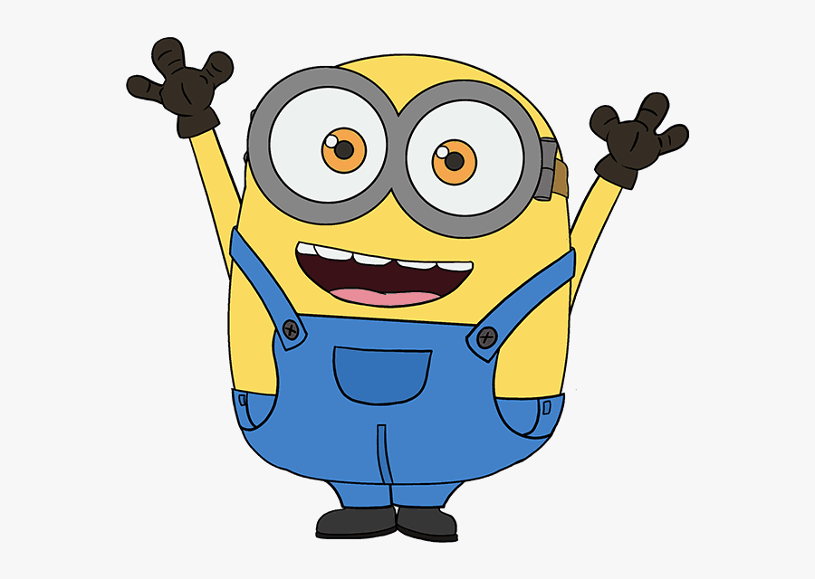 Minion Clipart Clothes - Minion Bob Drawing Step By Step, Transparent Clipart