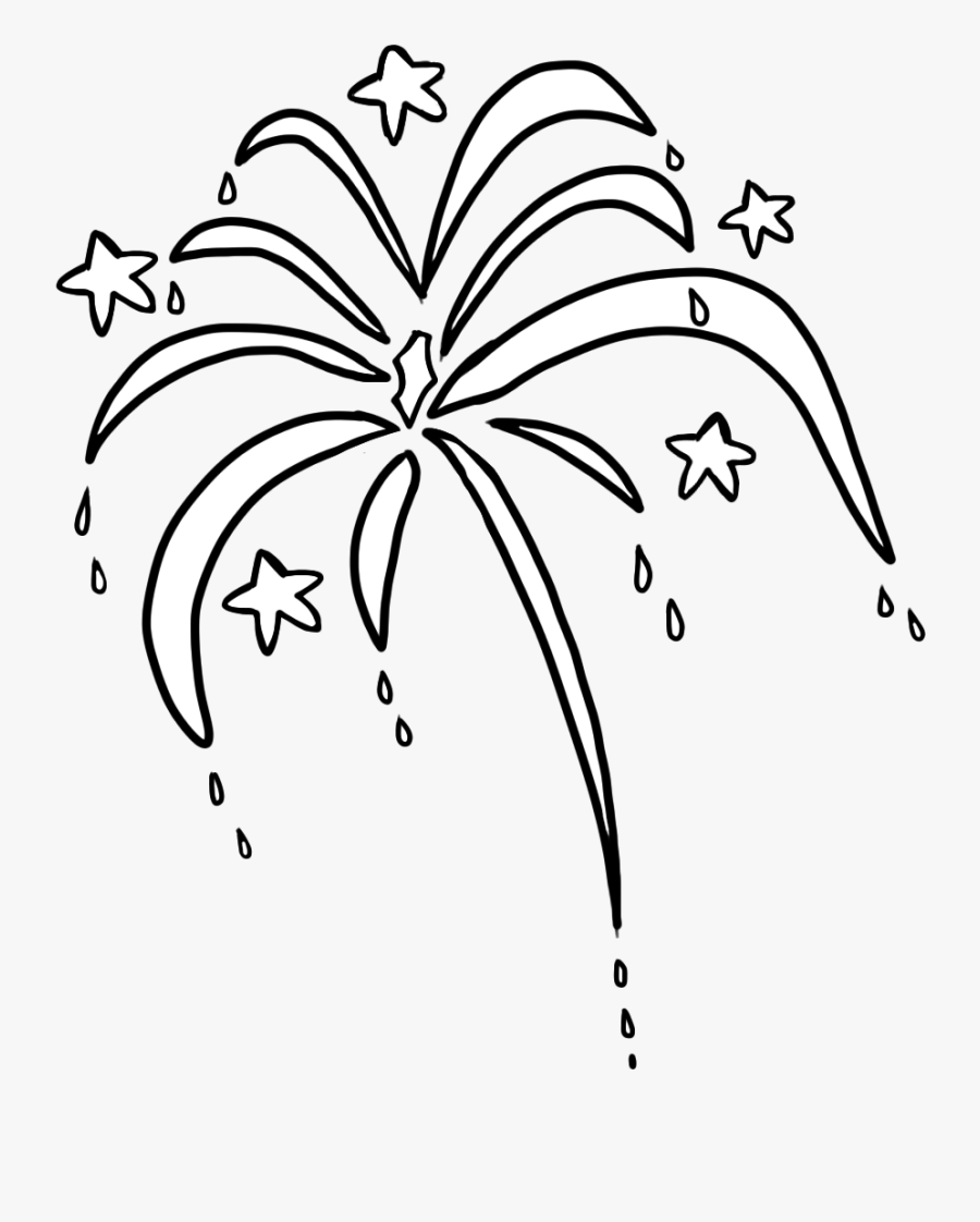 Clip Art Free Cliparts Black Download - Fireworks Clipart Black And White Png, Transparent Clipart