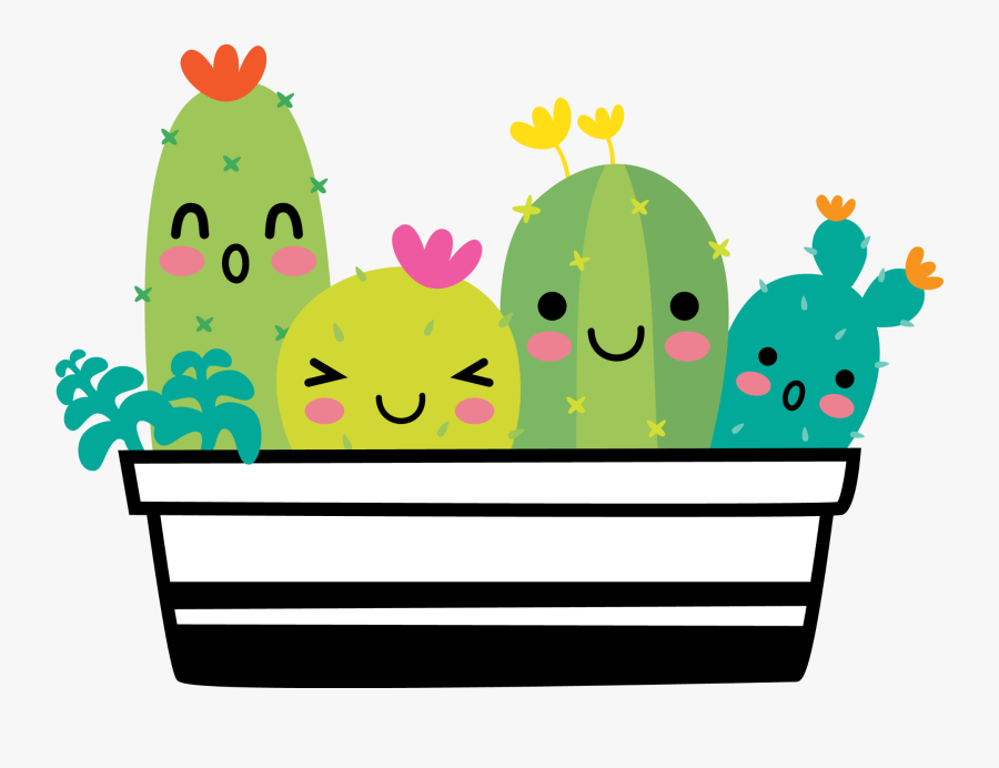 Cute Cactus Clipart, Transparent Clipart