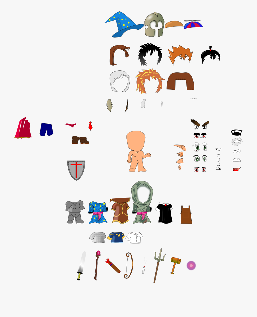 Clipart Dress Up Doll Svg Free Transparent Clipart Clipartkey