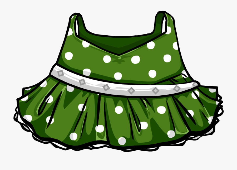 Green Polka-dot Dress - Polka Dot, Transparent Clipart