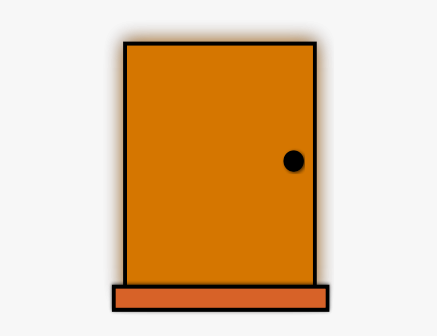 Orange Door Clipart Clipart, Vector Clip Art Online, - Illustration, Transparent Clipart