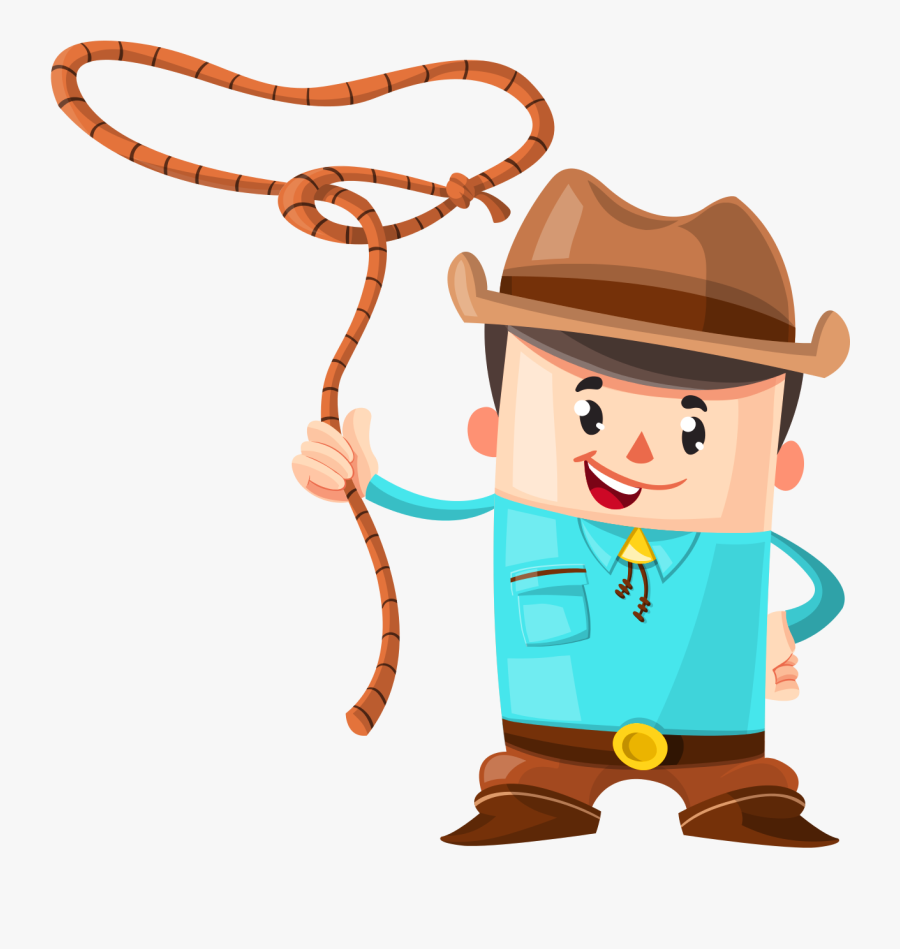 Cowboy Vector Png Image - Cowboy Vector Png, Transparent Clipart