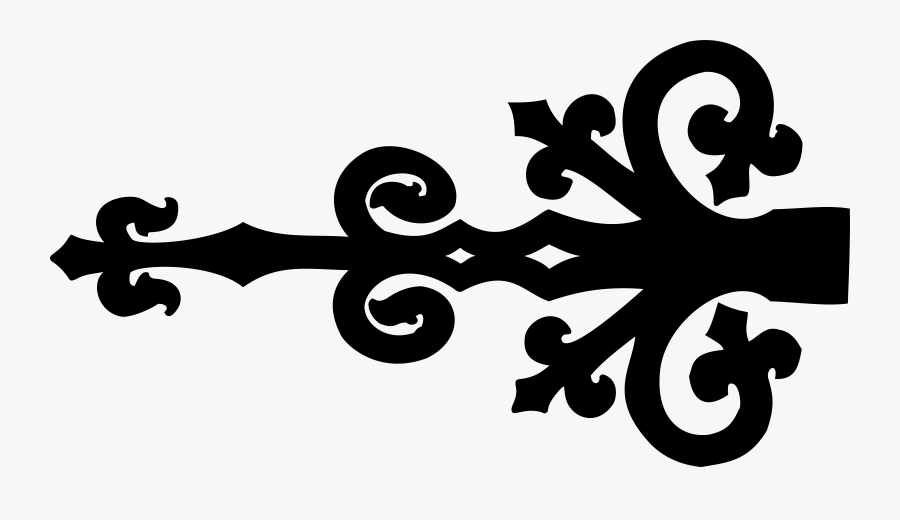 Ornate Door Hinge - Door Hinges Clipart, Transparent Clipart