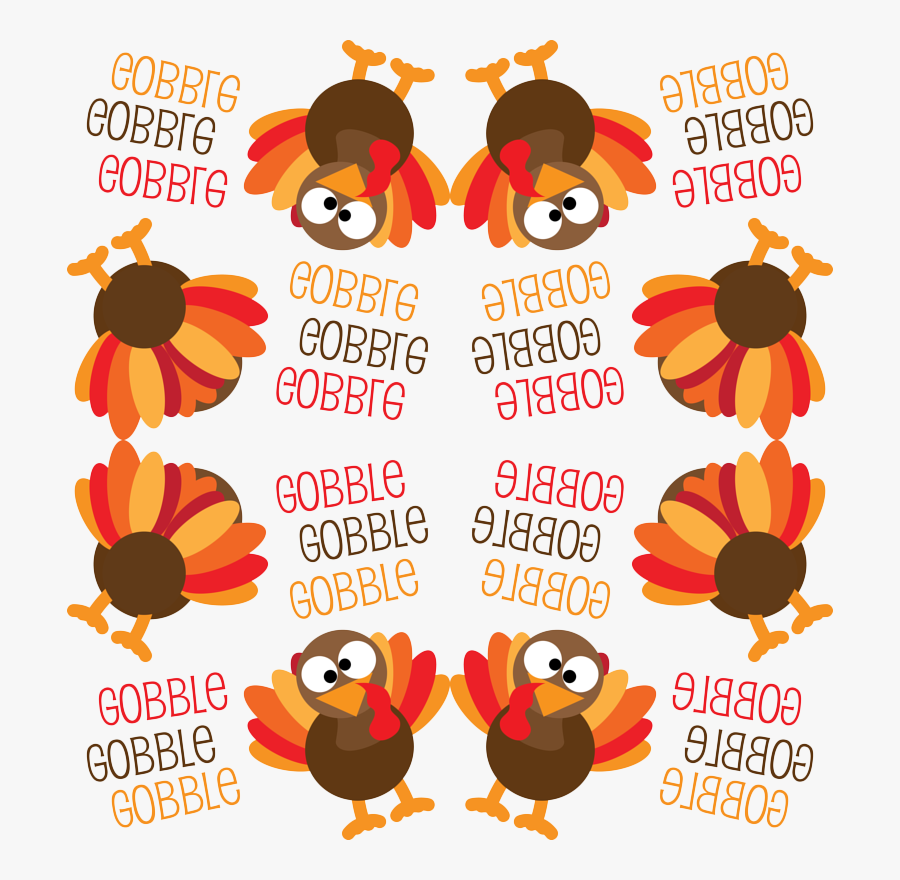 Clip Art Turkey Jpg Black And - Gobble Gobble Gobble, Transparent Clipart