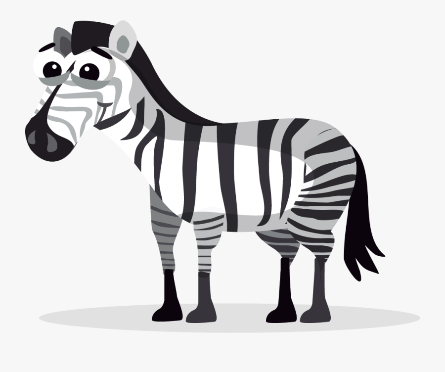 Clipart Cute Zebra Free Clip Art - Animals In Grasslands Cartoon, Transparent Clipart