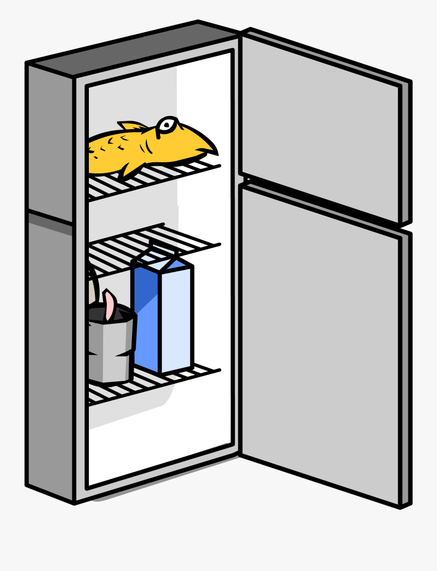 Closed Clipart Fridge - Transparent Background Fridge Clipart, Transparent Clipart