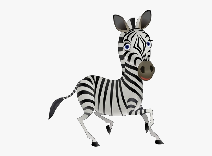 Zebra Cartoon, Transparent Clipart
