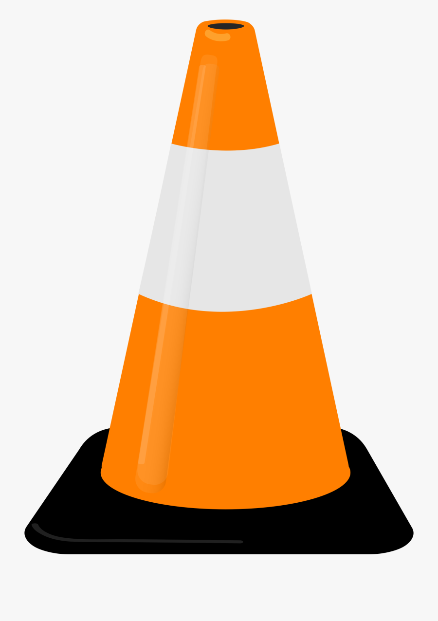 Clipart - Clip Art Traffic Cone, Transparent Clipart