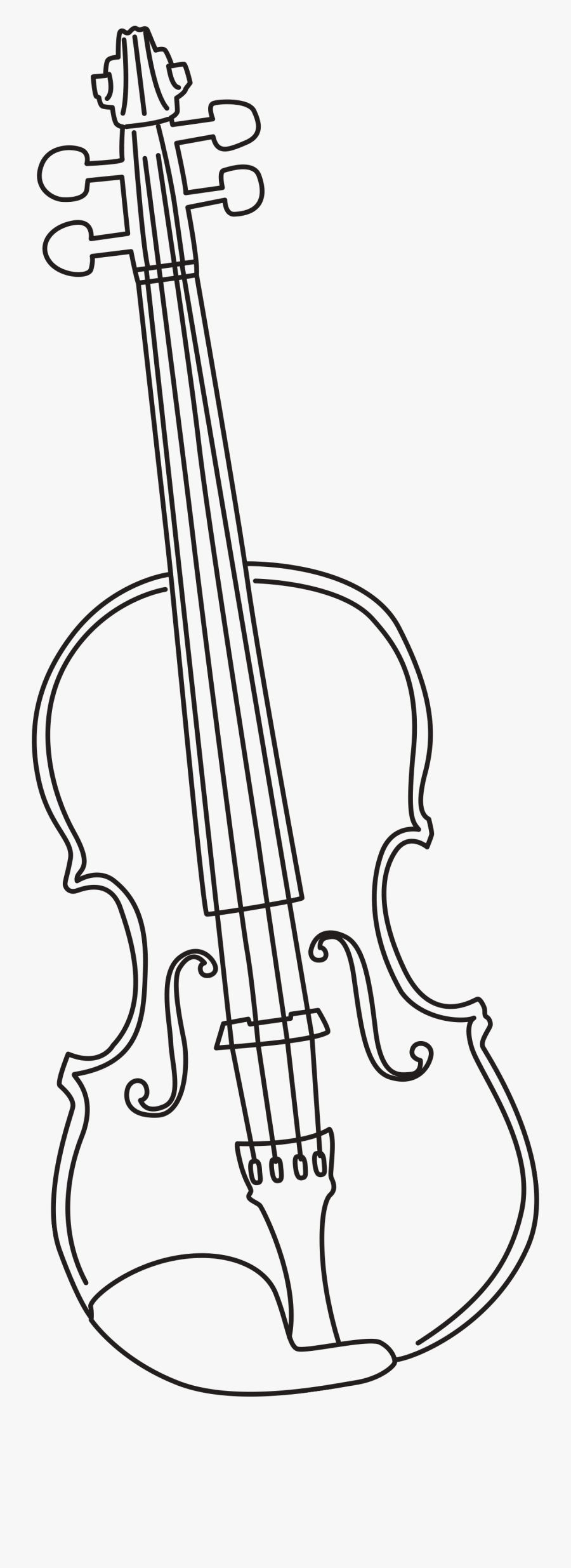 Simple Violin Drawing At Getdrawings - Easy Sketches Of Violins, Transparent Clipart