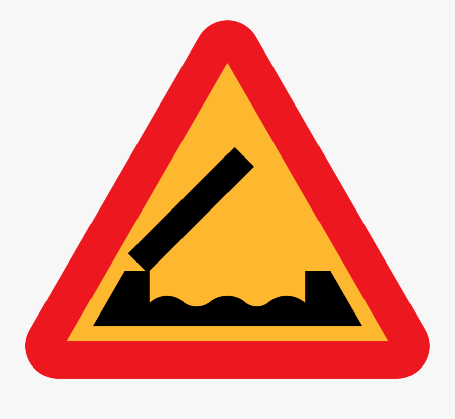 Free Vector Retractable Bridge Roadsign Clip Art - Bridge Road Sign, Transparent Clipart