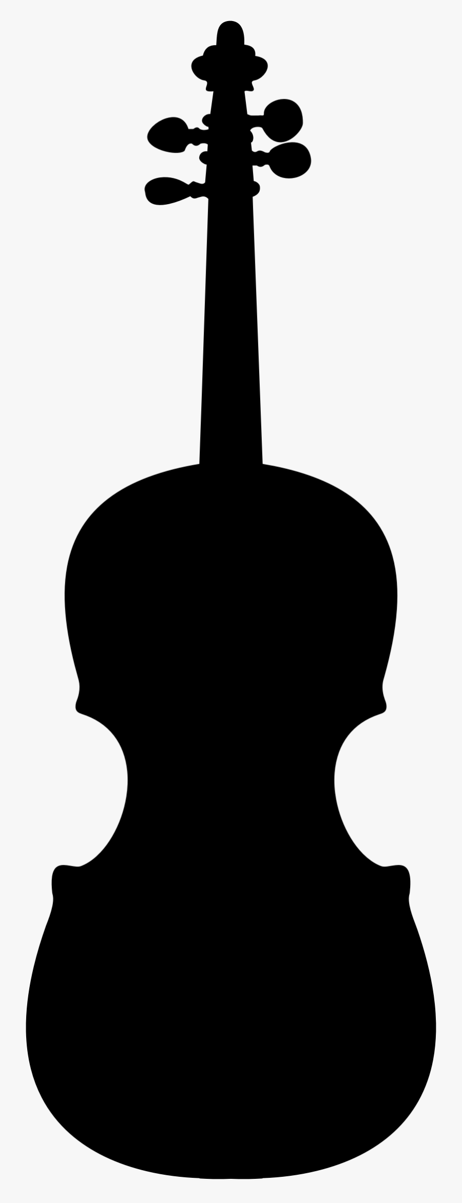 Fiddle Violin Instrument Free Picture - Violin Silhouette, Transparent Clipart