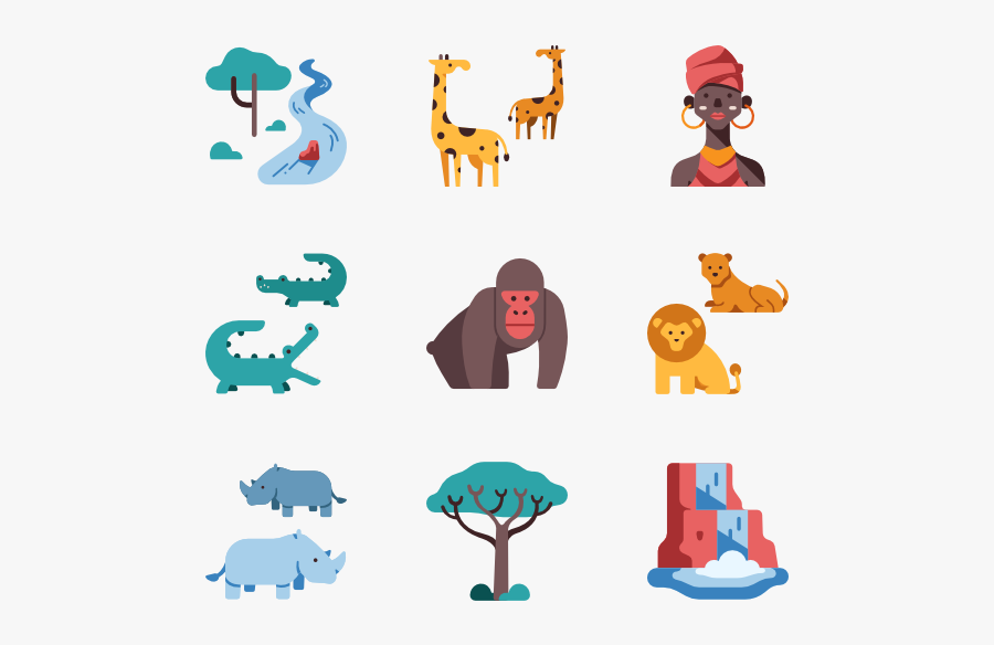 Safari Icons, Transparent Clipart