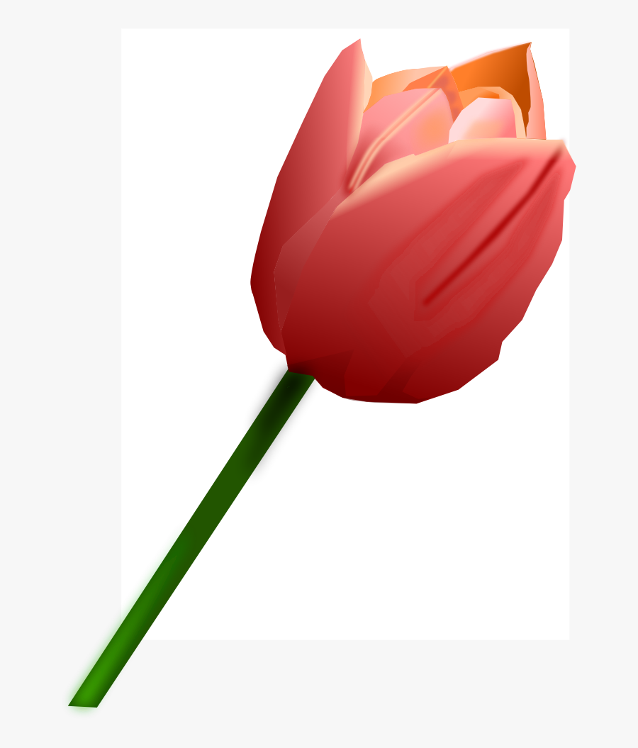 Clipart - Tulipan Rosa Png, Transparent Clipart