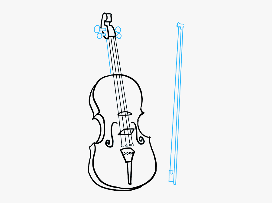 Violin Drawing Clip Art At Paintingvalley - Draw Violin, Transparent Clipart