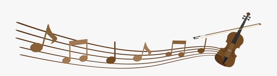 Violin Melody Clip Arts - Violin With Music Notes Clipart Png, Transparent Clipart