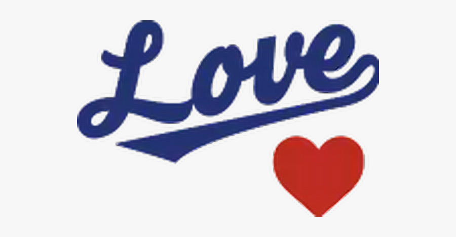 #la #dodgers #heart #blue #love #logo #freetoedit - Heart, Transparent Clipart