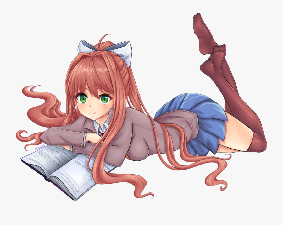 Doki Doki Literature Club Monika Png Clipart Freeuse - Doki Doki Literature Club Feet, Transparent Clipart