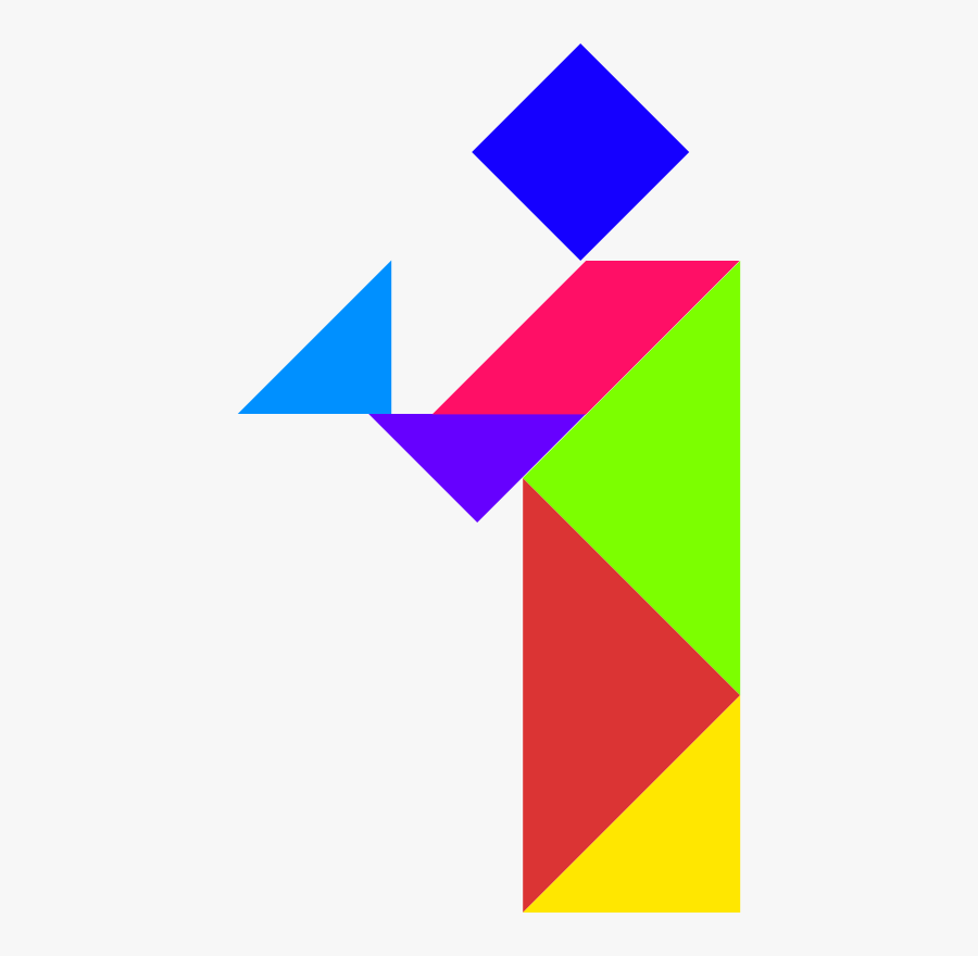 Clipart - Tangram - Triangle, Transparent Clipart