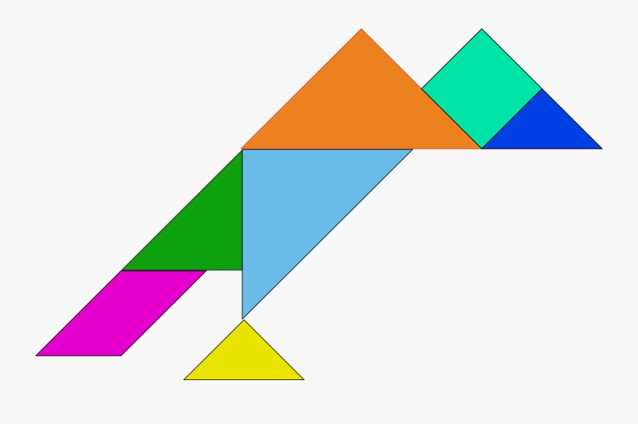 Tangram Animals, Transparent Clipart