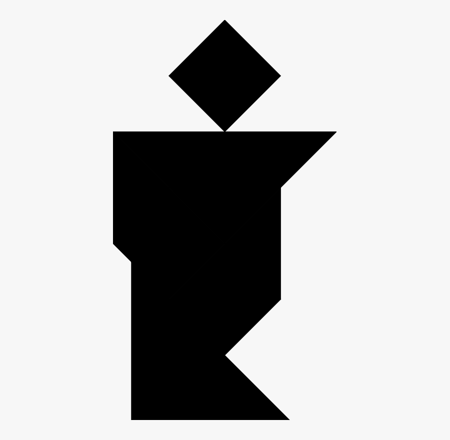 Monochrome Communication Icon Set Clip Art Tangram - Paper, Transparent Clipart