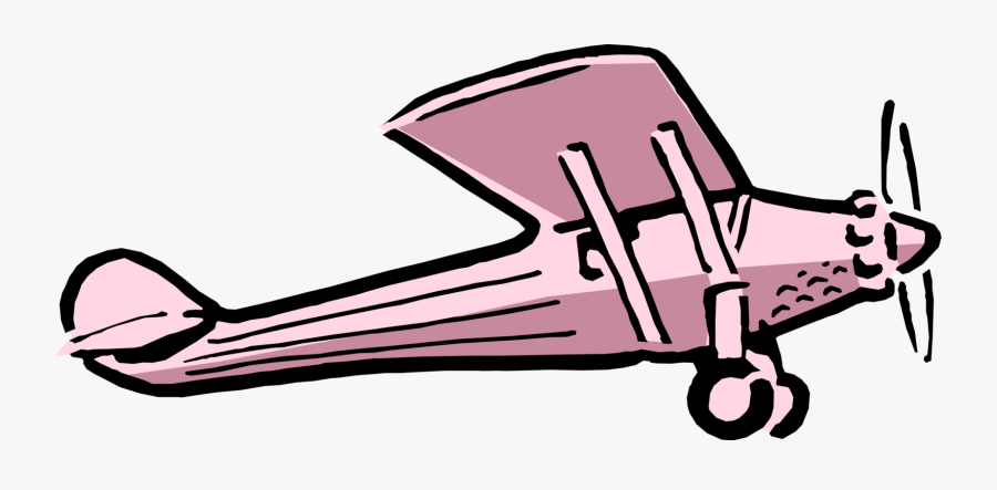 Vector Illustration Of Charles Lindbergh Completes - Spirit Of St Louis Cartoon, Transparent Clipart