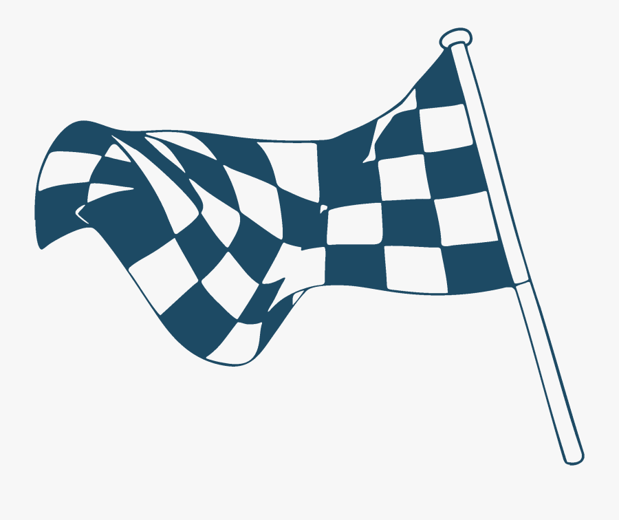 Badger Karting Kart Racing - Transparent Background Checkered Flag, Transparent Clipart