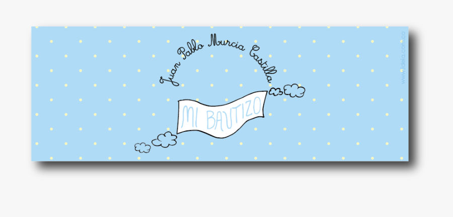 Etiquetas Botellas Agua O Servilleteros Fiesta Nubecita - Greeting Card, Transparent Clipart