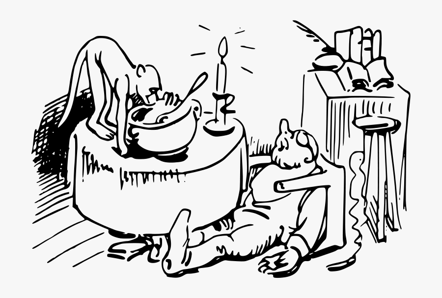 W Busch Der Haarbeutel 61 - Schädelbrummen, Transparent Clipart