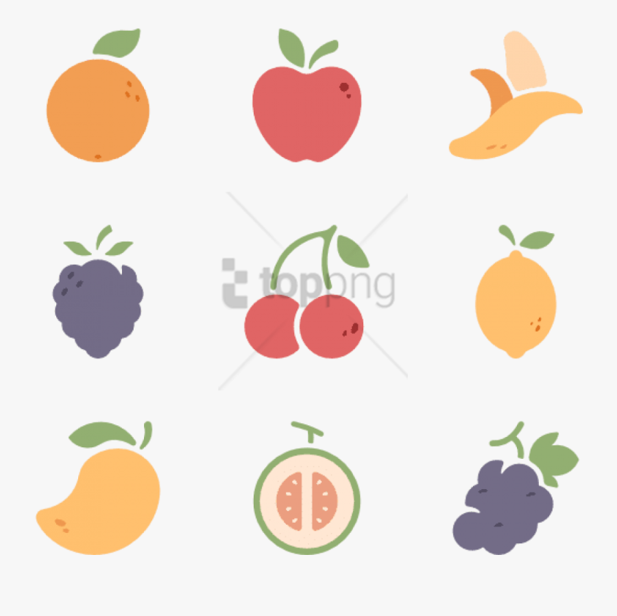 Free Png Fruit Icon Png Image With Transparent Background - Vegetables And Fruits Icon, Transparent Clipart
