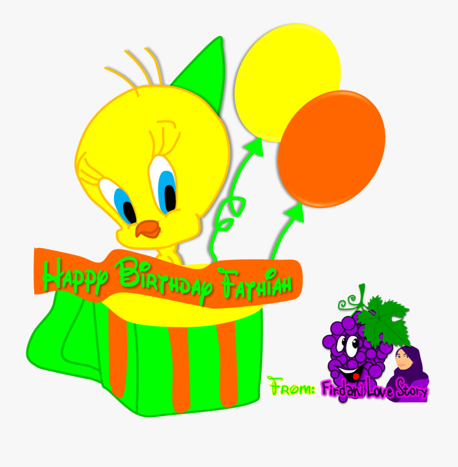 Happy Birthday Tweety Bird - Tweety Birthday, Transparent Clipart