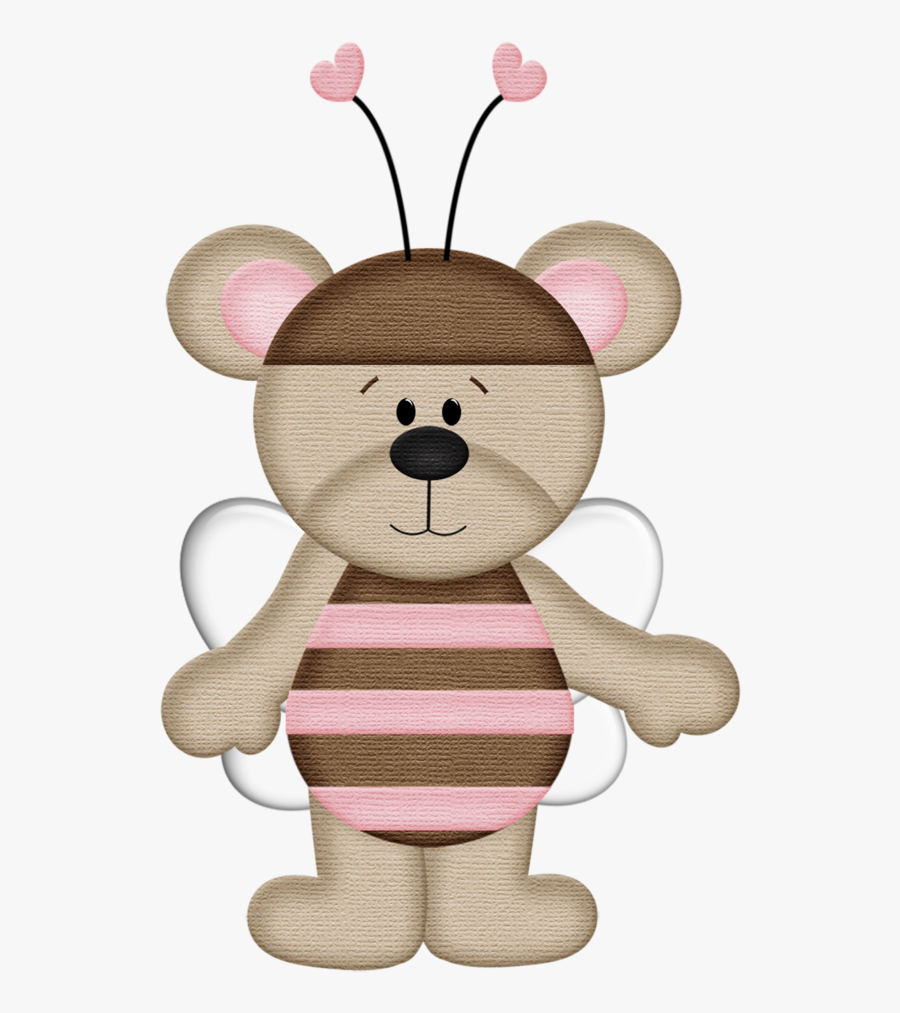 Cute Pink Bee Clipart, Transparent Clipart