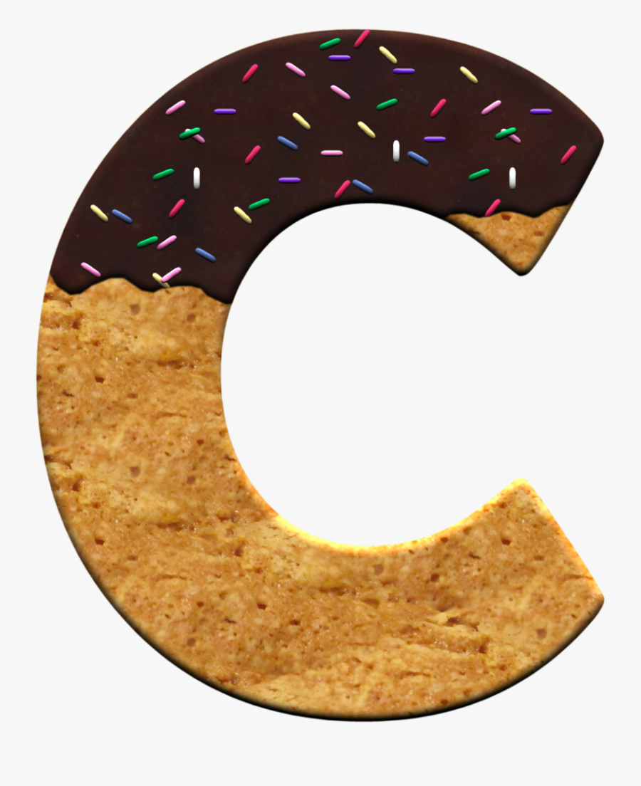 Alphabet Clipart Cookie - Chocolate Chip Cookie, Transparent Clipart