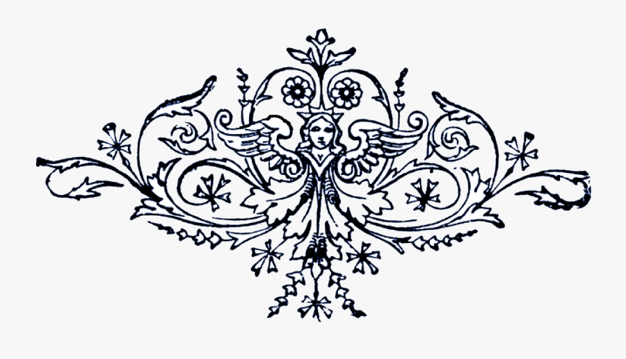 Vintage Circus Banner Png Download - Floral Motif, Transparent Clipart