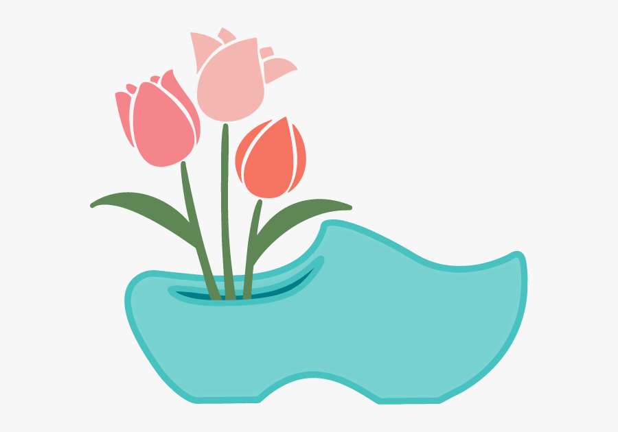 Klompen Stampers Clog Logo - Lady Tulip, Transparent Clipart