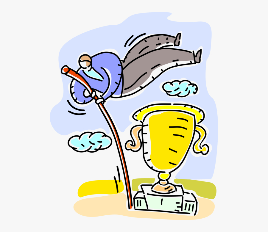 Vector Illustration Of Businessman Track And Field - Wettbewerb Clipart, Transparent Clipart