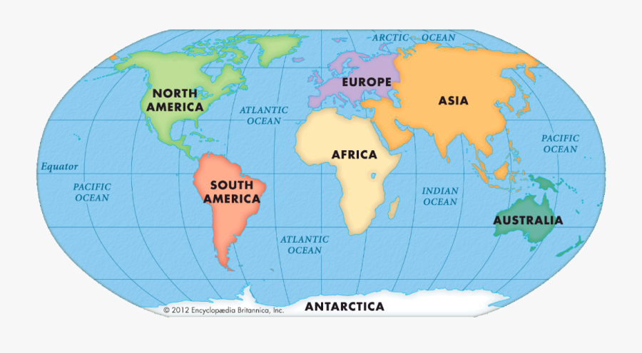 Clip Art Image Png Township Wiki - World Map 7 Continents And Oceans, Transparent Clipart