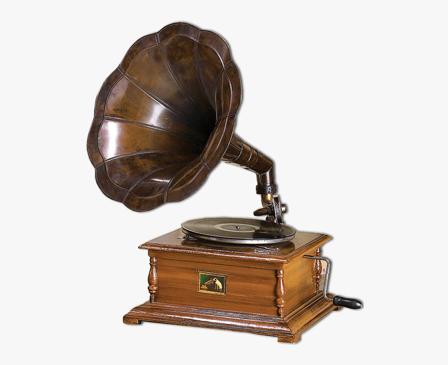 Gramophone Hmv Sideview - Antique Gramophone, Transparent Clipart