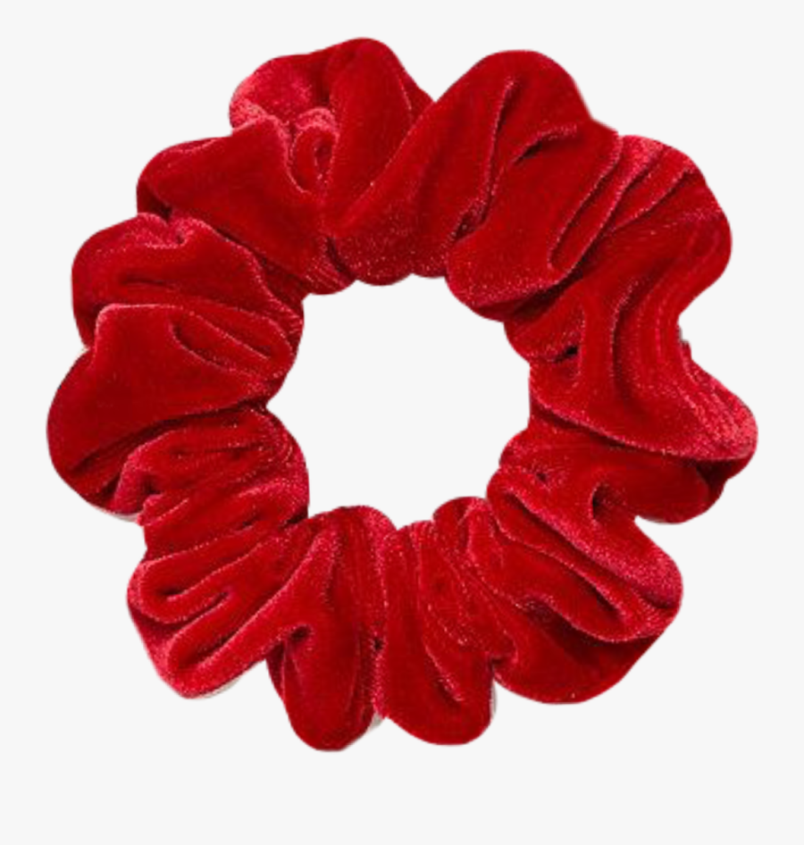 Red Velvet Srunchie - Red Scrunchie Transparent Background, Transparent Clipart