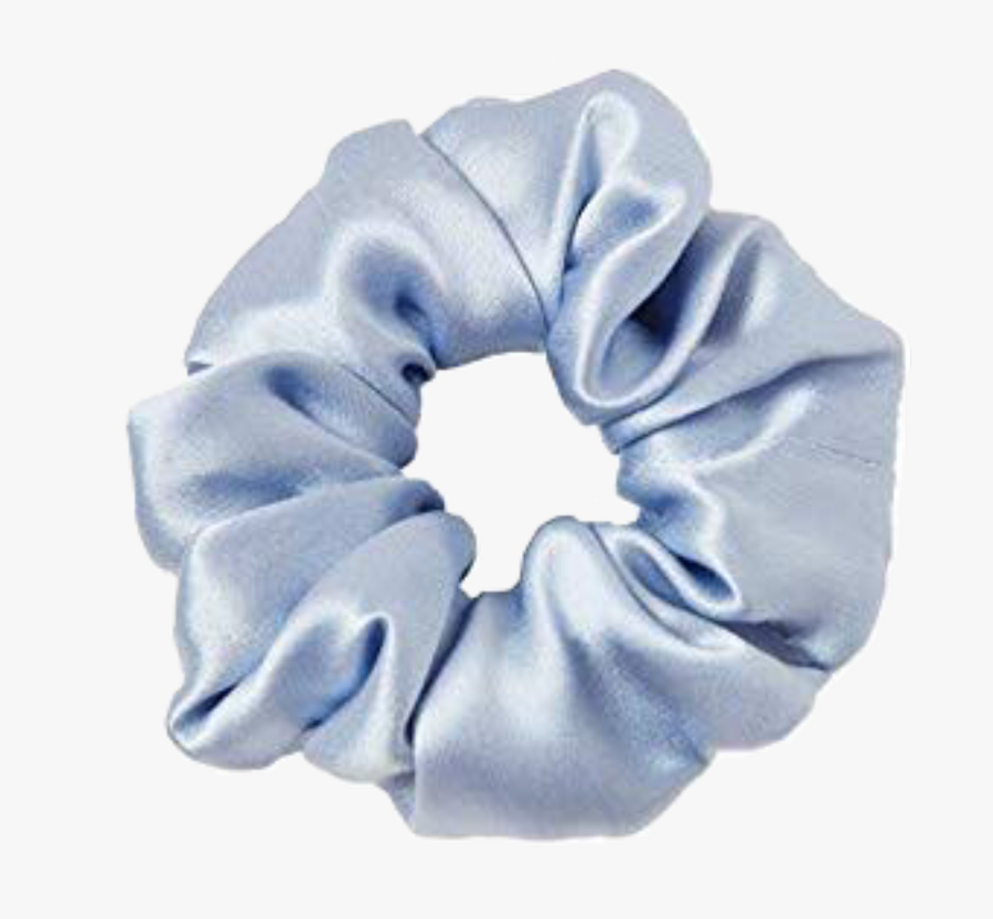 #blue #blueaesthetic #scrunchie #scrunchies #bluescrunchie - Silk Scrunchies, Transparent Clipart