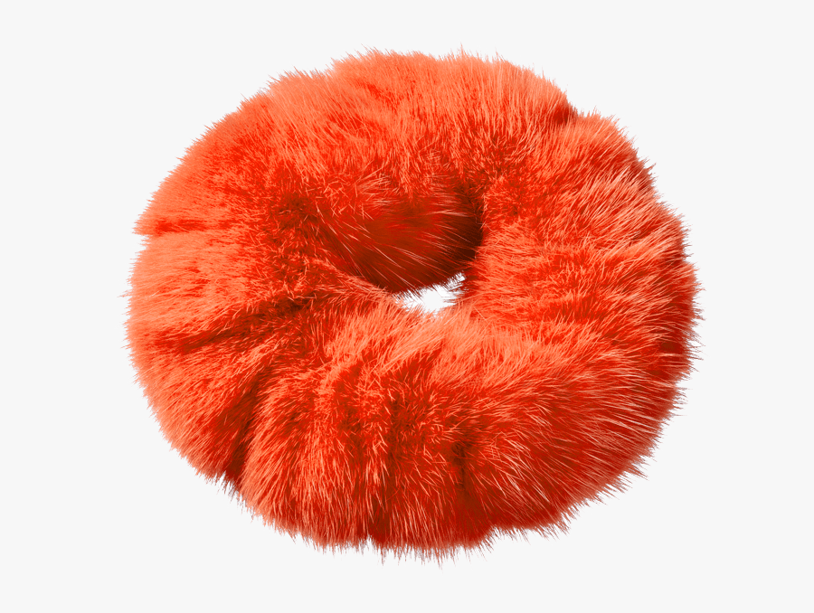 Scrunchie Orange, Transparent Clipart