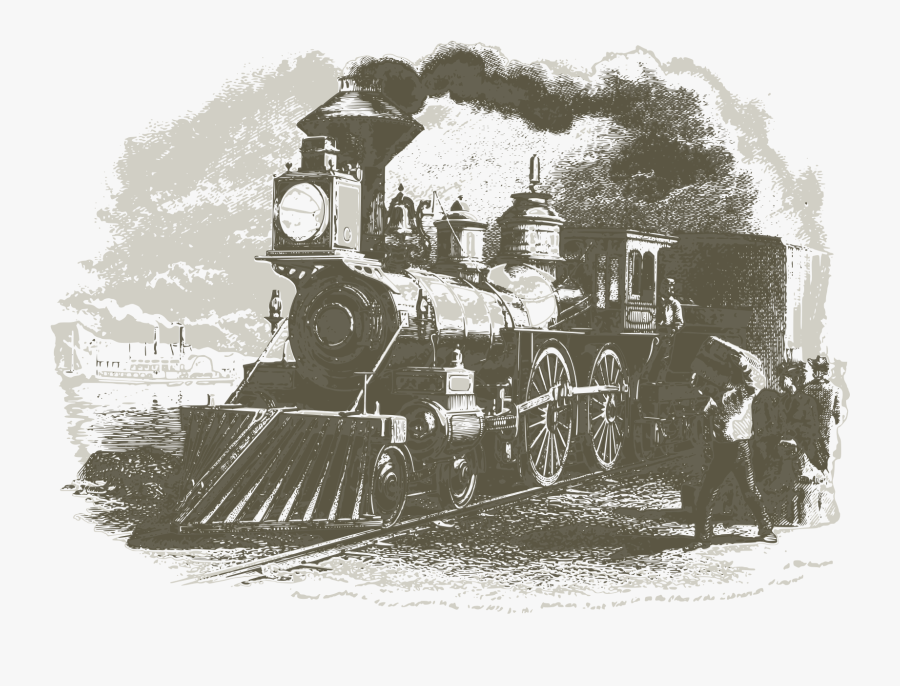 Vintage Train 07 Clip Arts - Train, Transparent Clipart