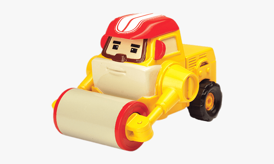 Robocar Poli Character Max The Steamroller - Поли Робокар Машинки Купить, Transparent Clipart